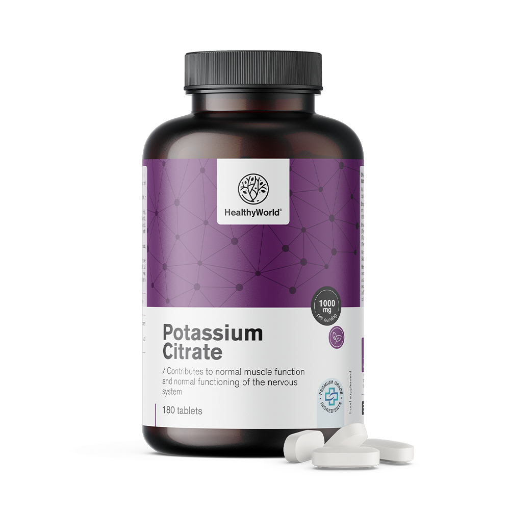 Citrato de potássio 1000 mg em comprimidos
