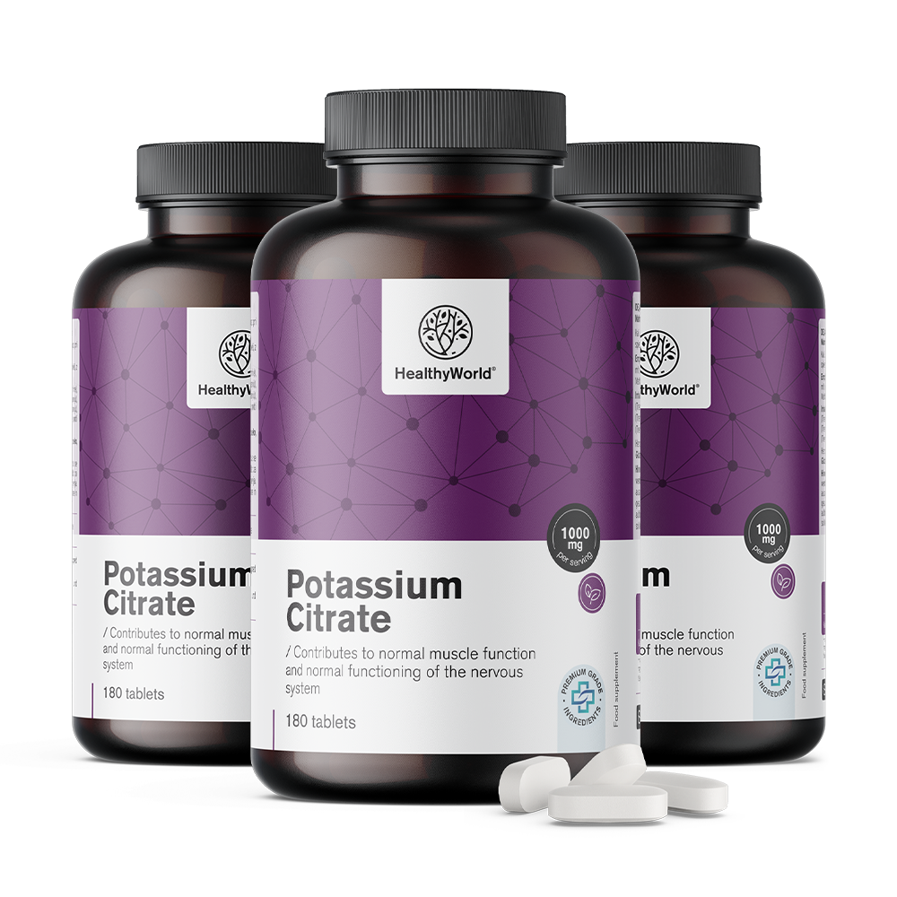 Citrato de potássio 1000 mg em comprimidos