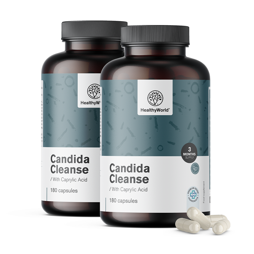 Candida Cleanse com Lactobacillus acidophilus e Bifidobacterium bifidum