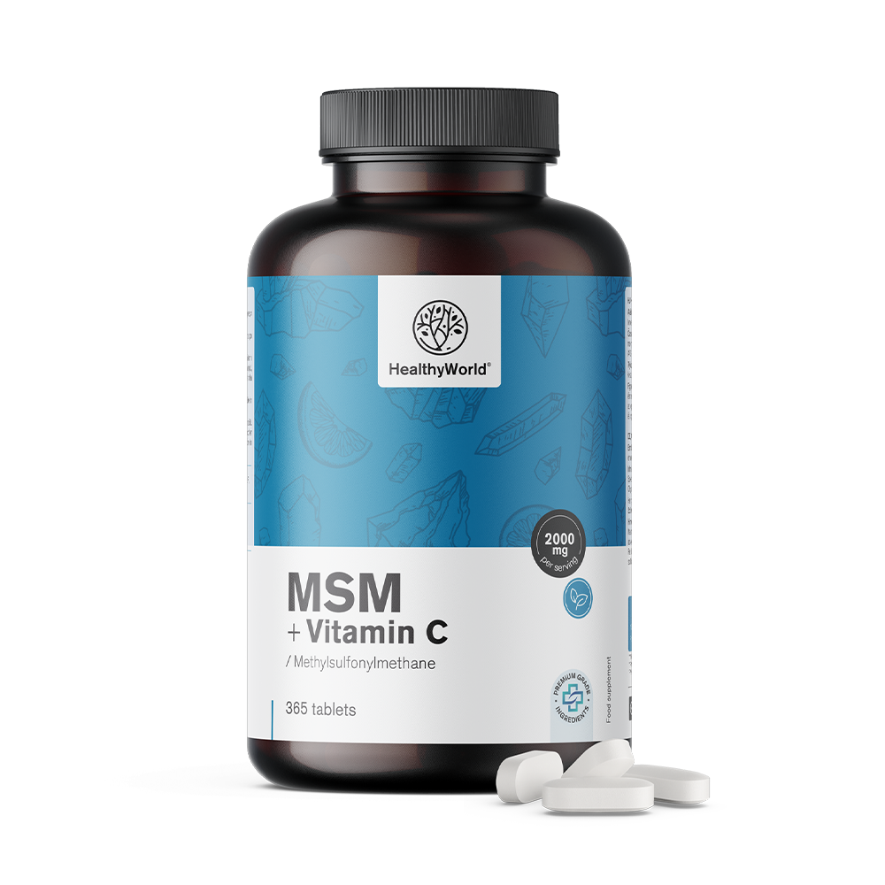 MSM 2000 mg – com vitamina C
