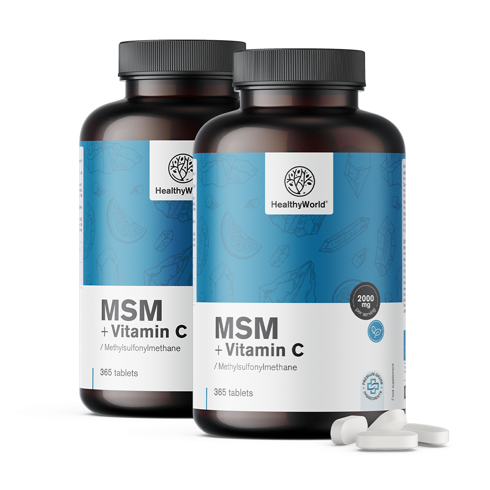 MSM 2000 mg – com vitamina C