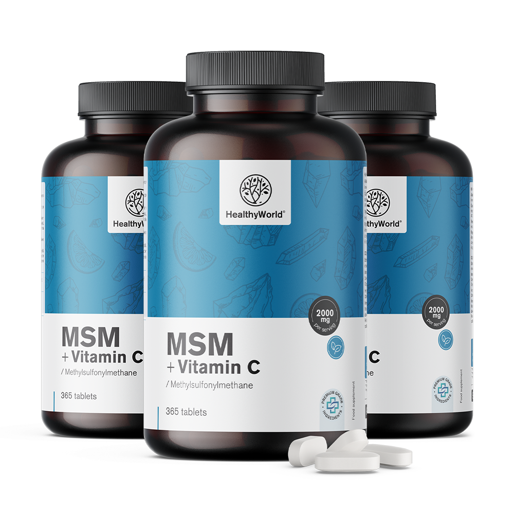 MSM 2000 mg – com vitamina C
