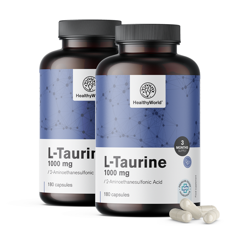 L-taurina em cápsulas veganas