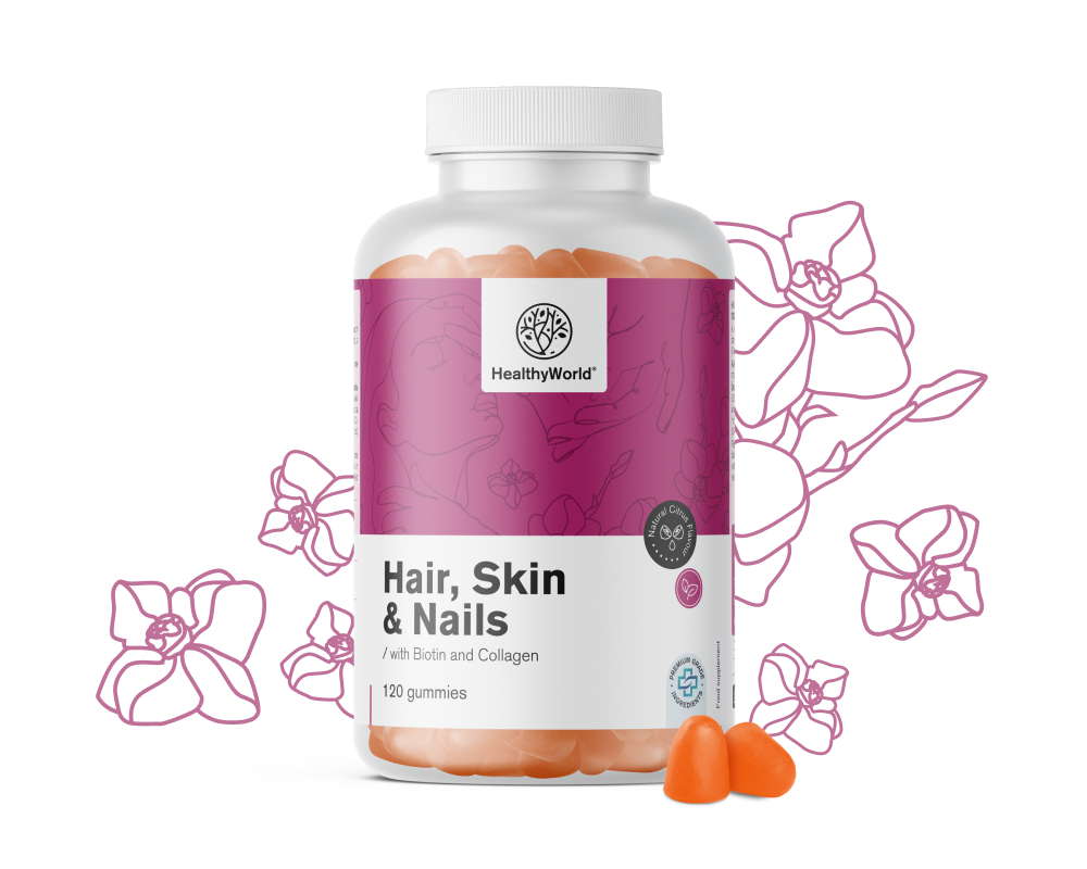 Hair, Skin & Nails - Gomas para cabelo, pele e unhas