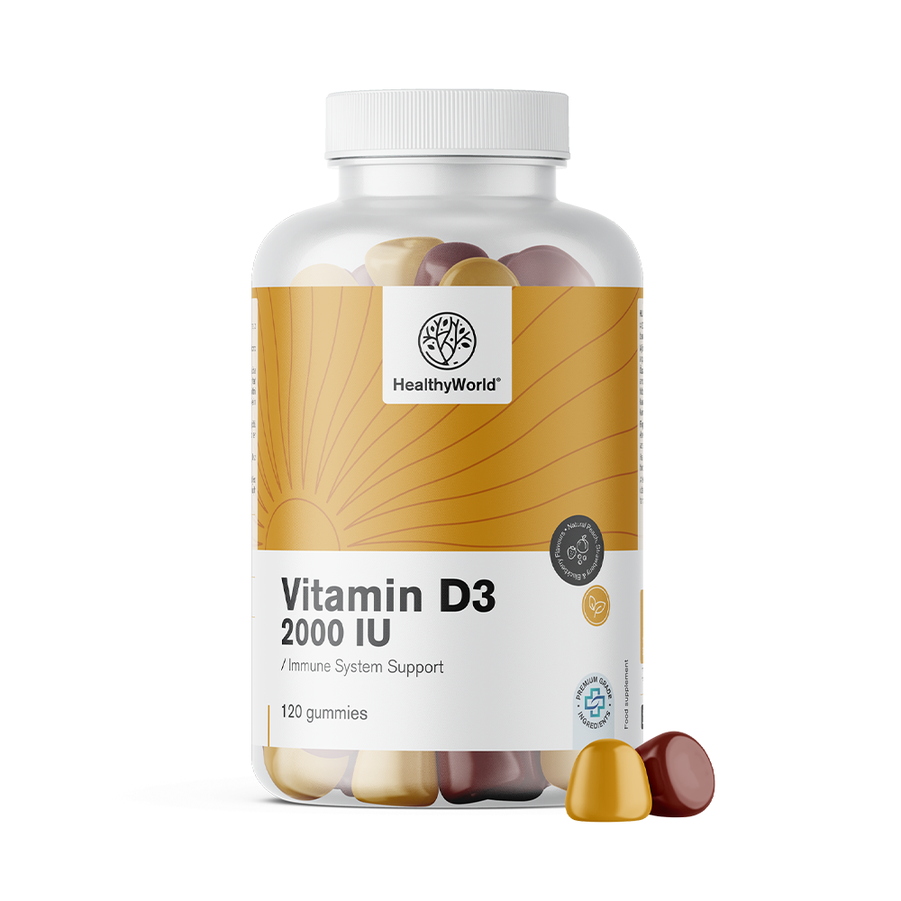 Vitamina D3 2000 UI em forma de gomas