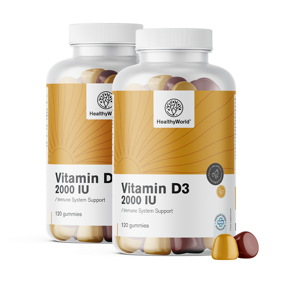 Vitamina D3 2000 UI em forma de gomas