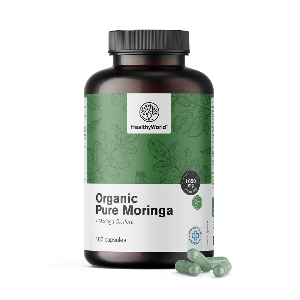 Moringa BIO em cápsulas de 1650 mg