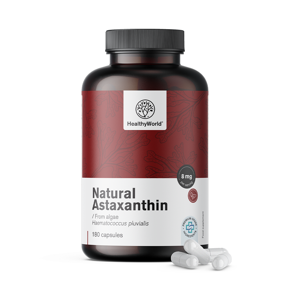 Astaxantina natural 160 mg em cápsulas