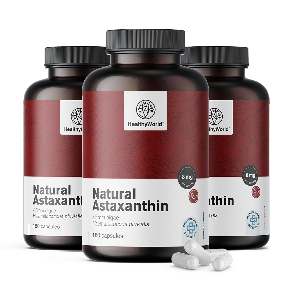Astaxantina natural 160 mg em cápsulas
