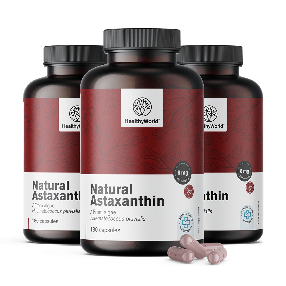 Astaxantina natural 160 mg em cápsulas