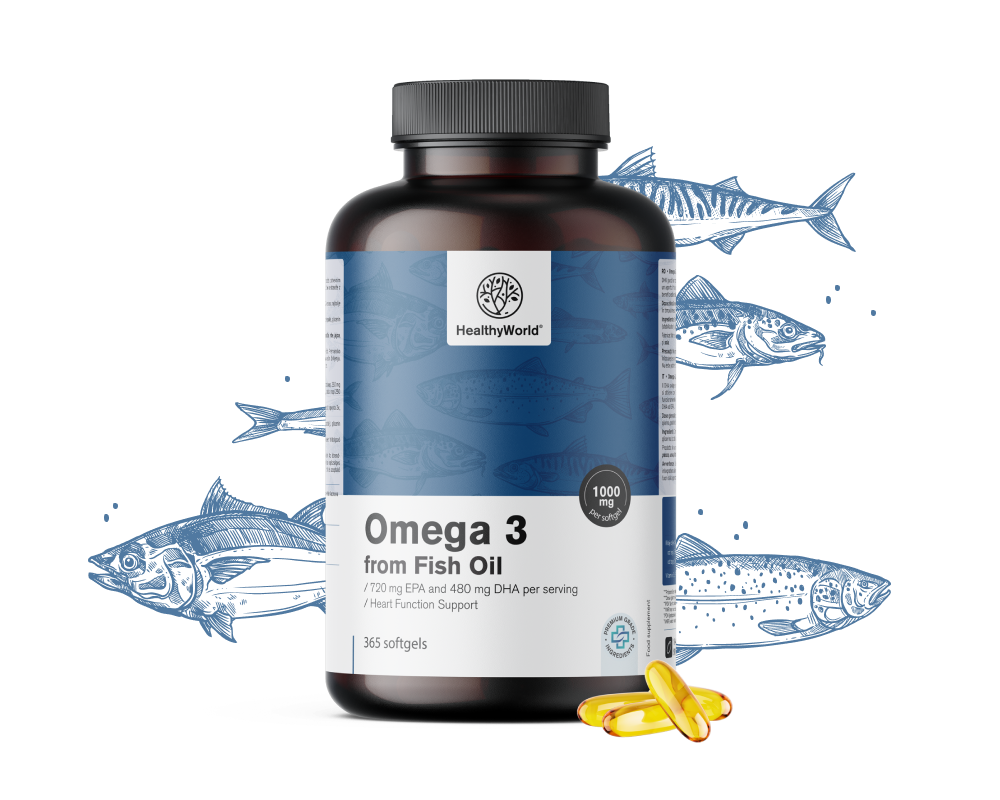 Ómega-3 1000 mg – de óleo de peixe