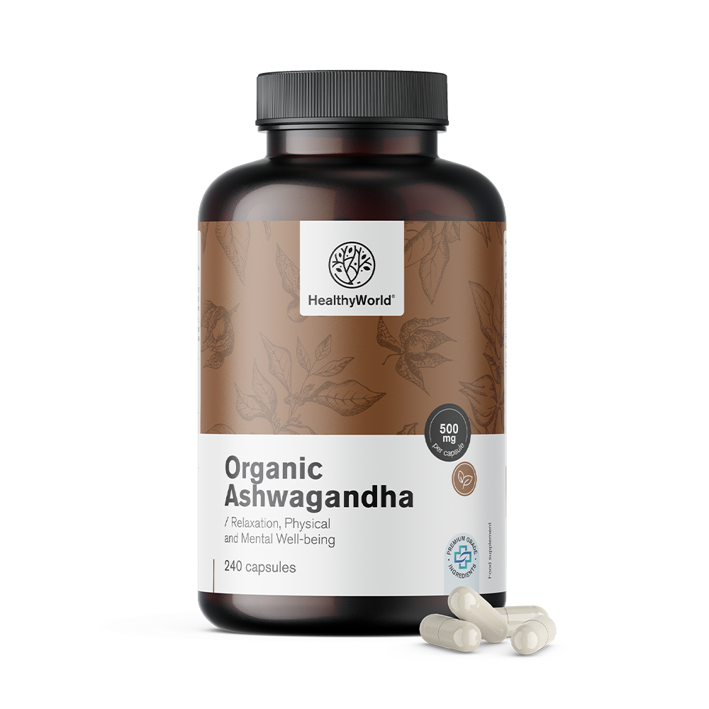BIO Ashwagandha 500 mg em cápsulas.