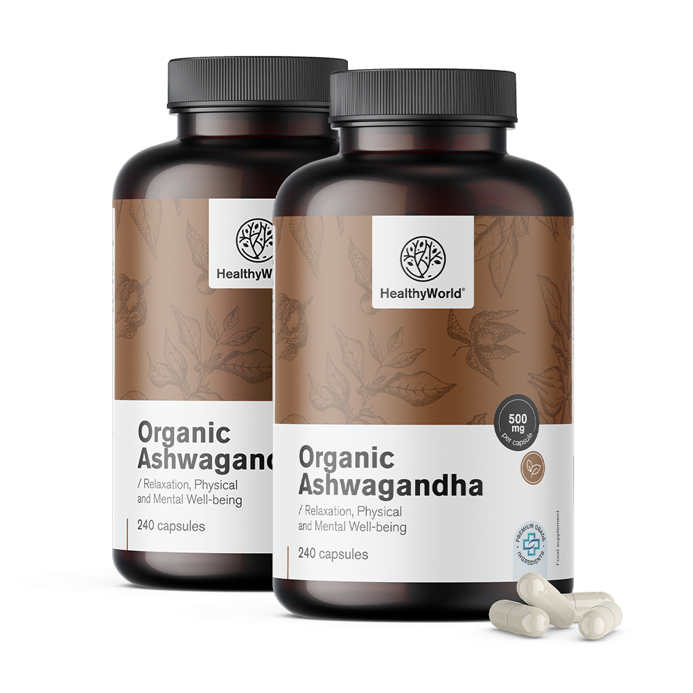 BIO Ashwagandha 500 mg em cápsulas.