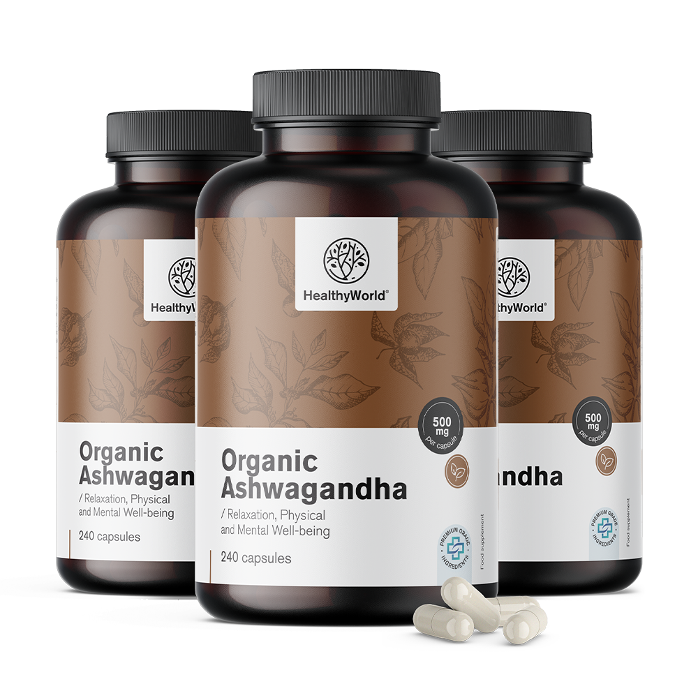 BIO Ashwagandha 500 mg em cápsulas.