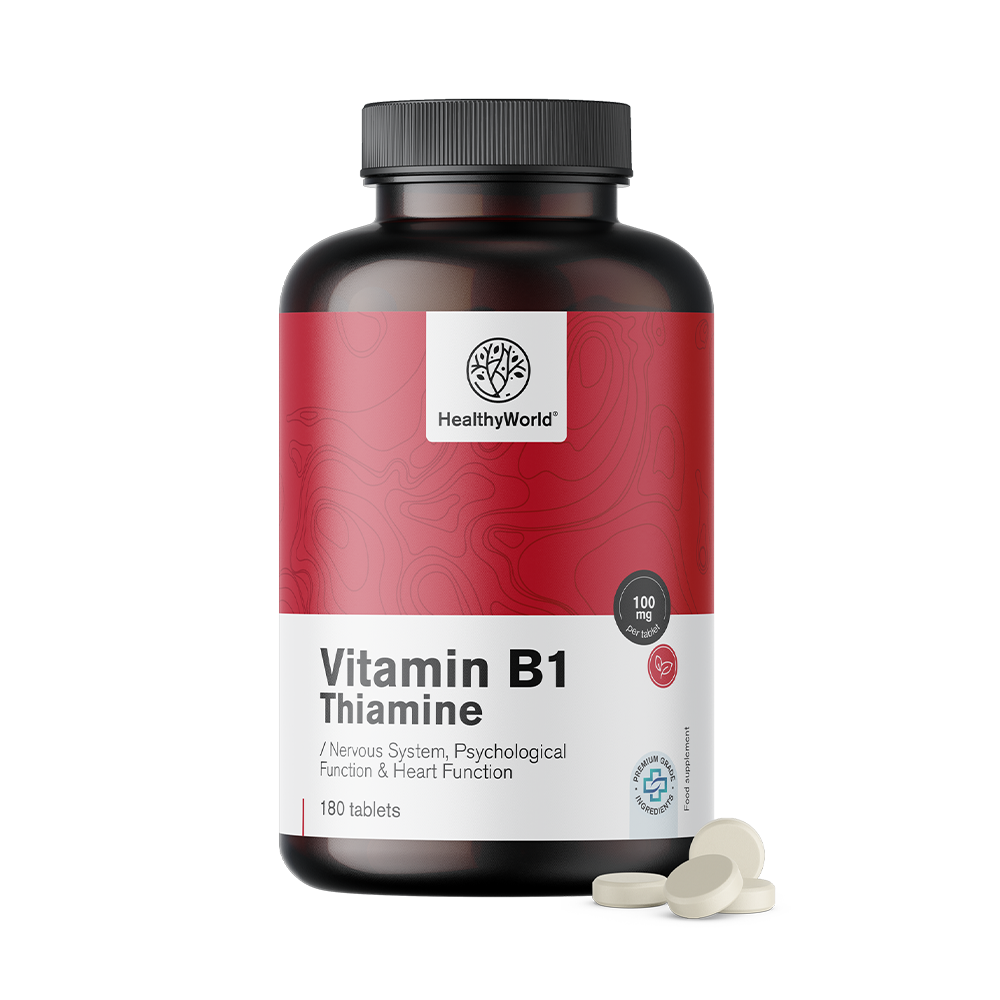 Vitamina B1 – tiamina 100 mg em comprimidos