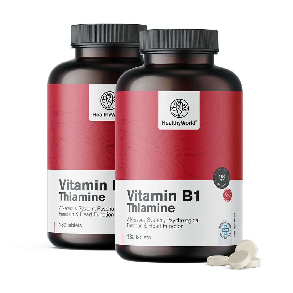 Vitamina B1 – tiamina 100 mg em comprimidos