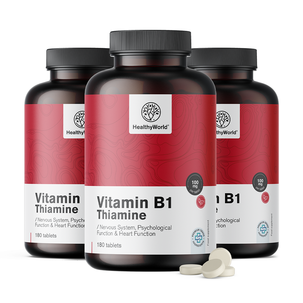 Vitamina B1 – tiamina 100 mg em comprimidos