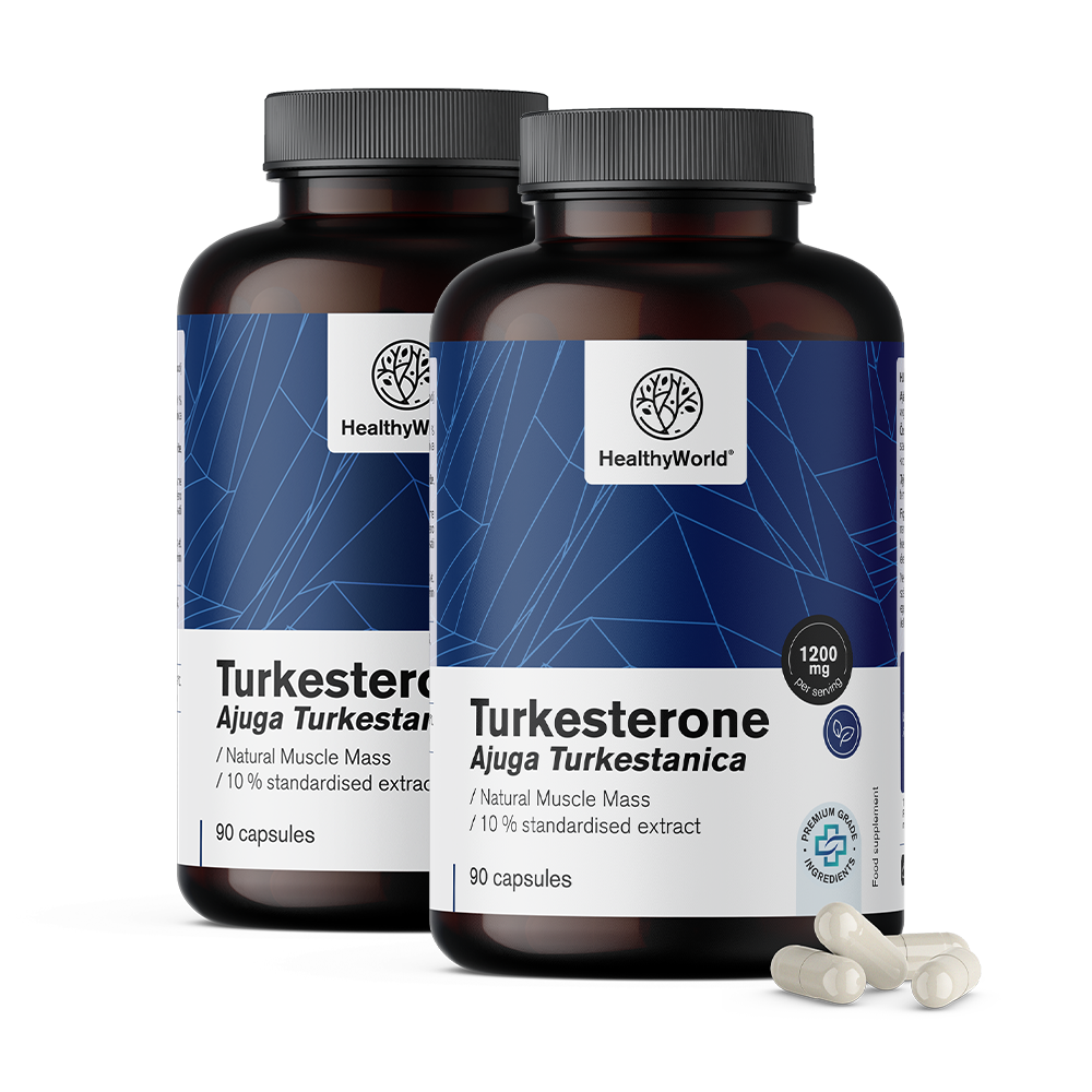 Turkesterona 1200 mg em cápsulas