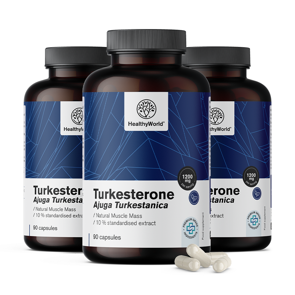 Turkesterona 1200 mg em cápsulas