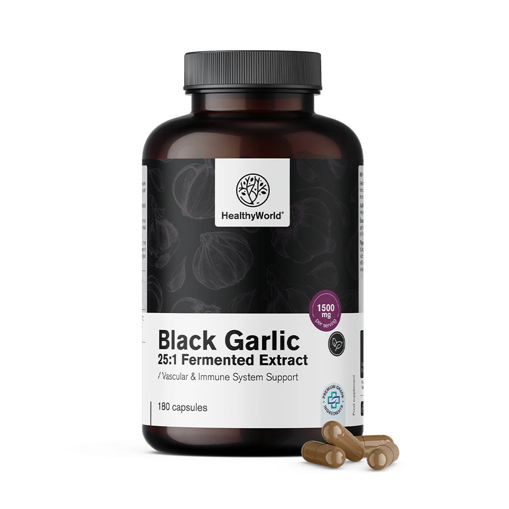 Alho negro 1500 mg em cápsulas