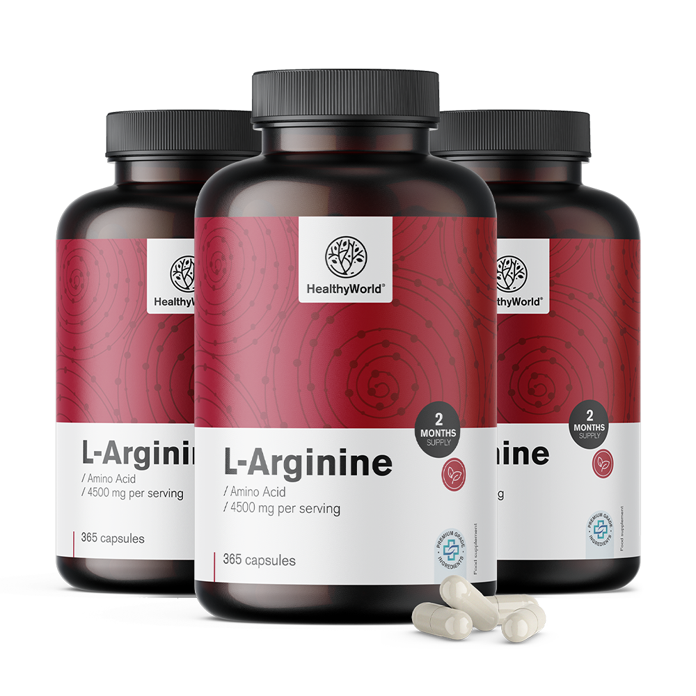 L-arginina 4500 mg em cápsulas