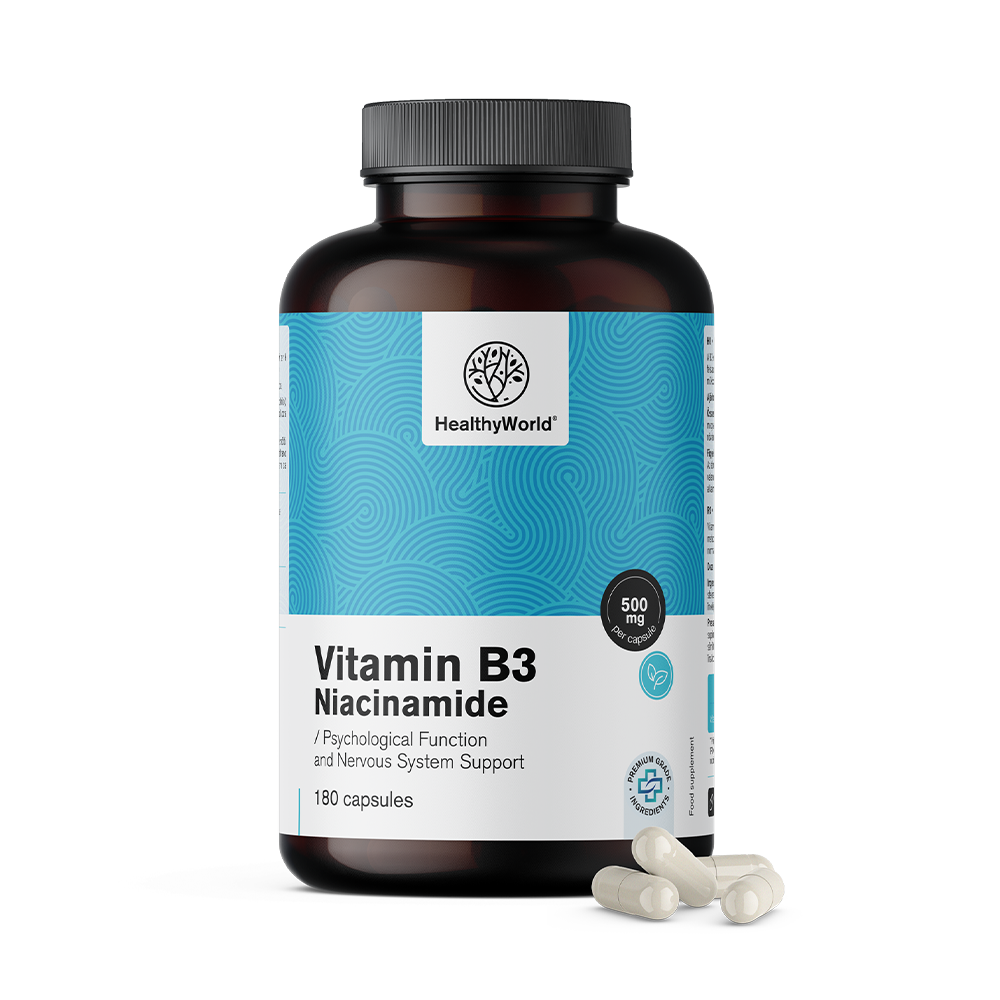Vitamina B3 500 mg em cápsulas