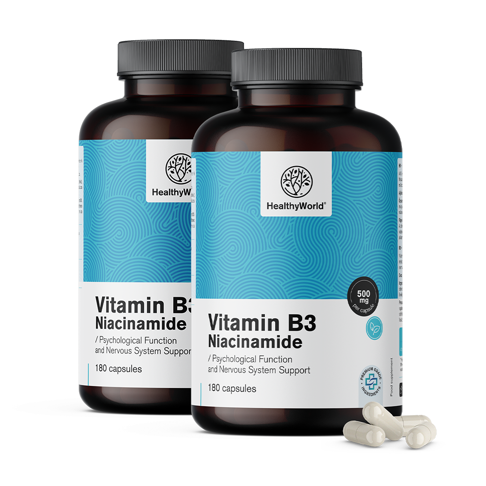 Vitamina B3 500 mg em cápsulas
