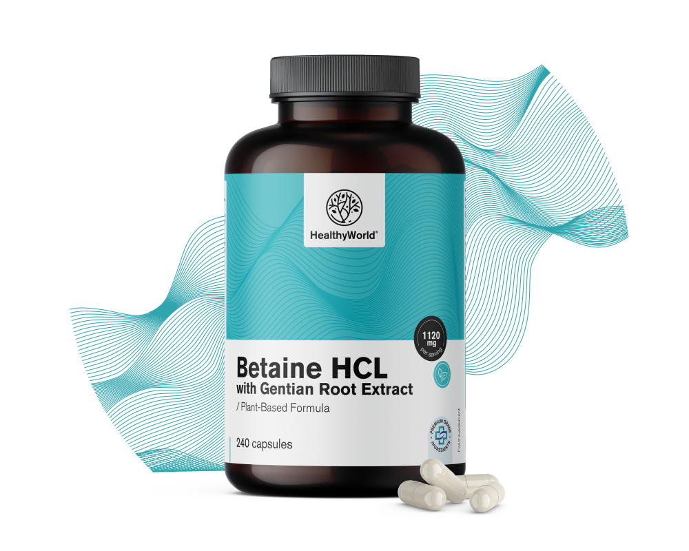 Betaína HCL 1120&nbsp;mg