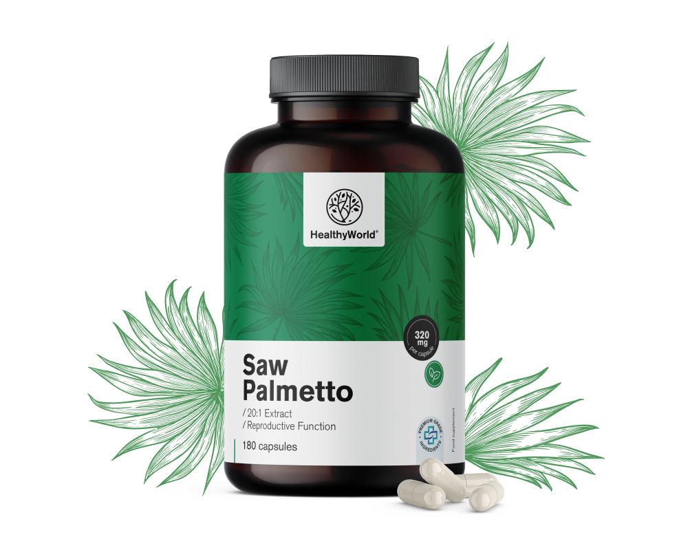 Saw palmetto – Palmeira-anã 320&nbsp;mg