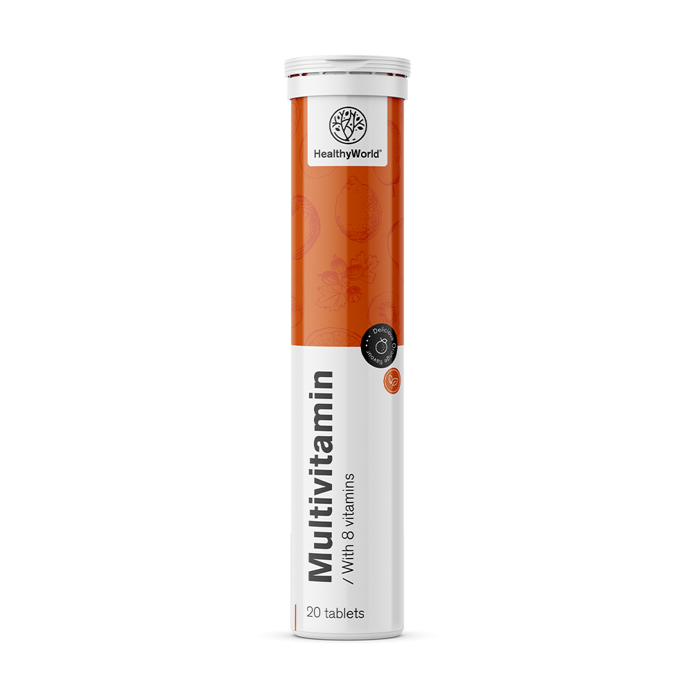 Pastilhas efervescentes com multivitaminas