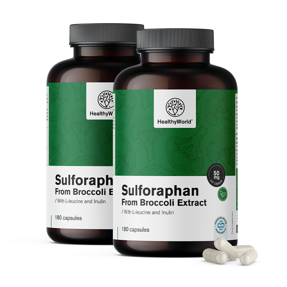 Sulforafano – extrato de brócolis 50 mg