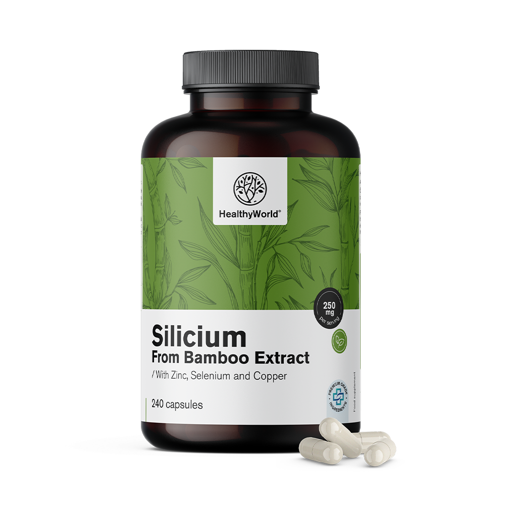 Silício 250 mg – de extrato de bambu