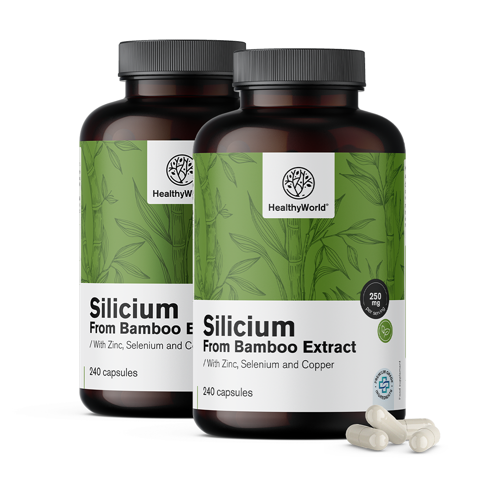 Silício 250 mg – de extrato de bambu