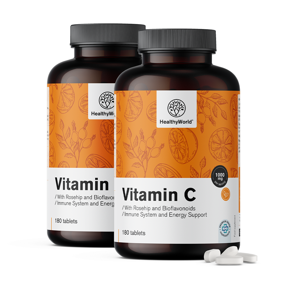 Vitamina C 1000 mg – com rosa mosqueta e bioflavonoides