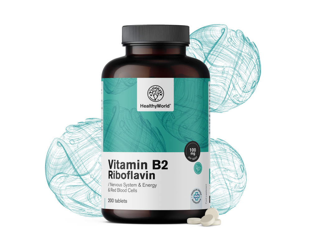 Vitamina B2 – riboflavina 100&nbsp;mg