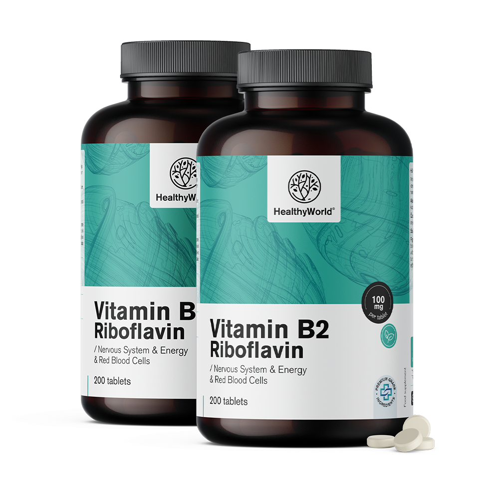 Vitamina B2 – riboflavina 100 mg