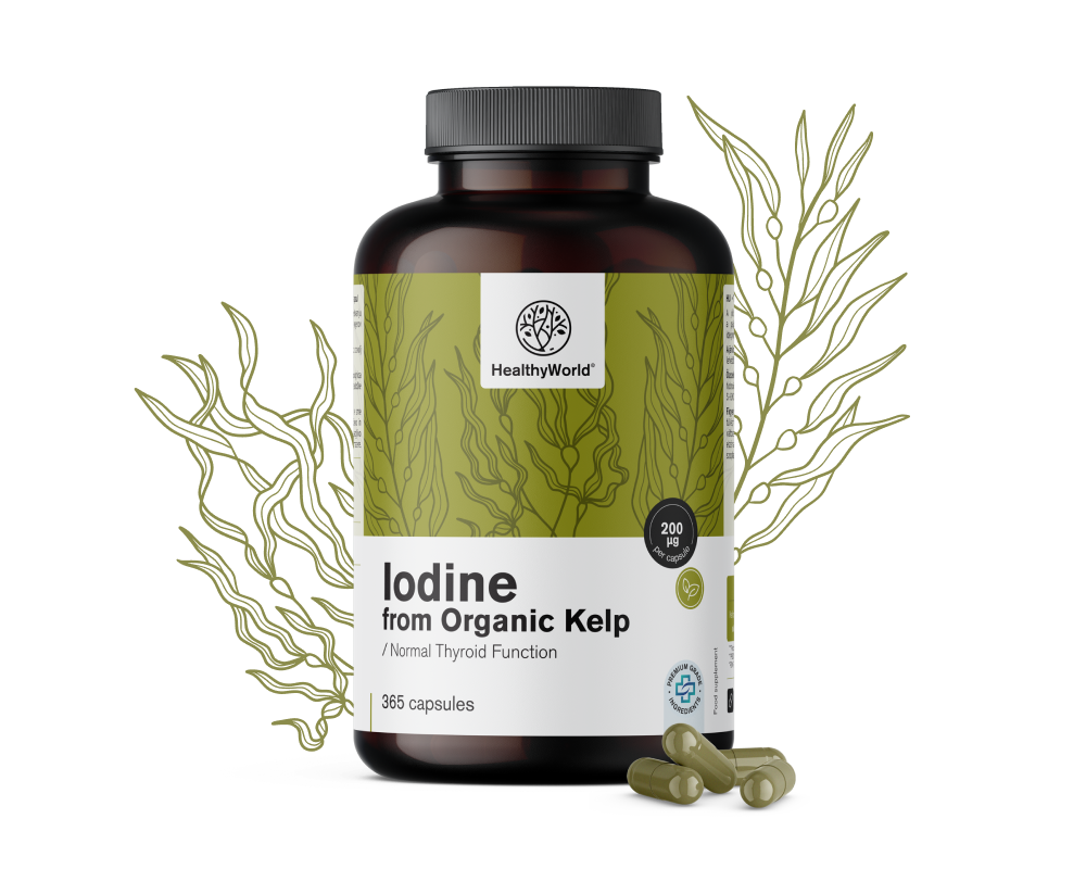 Iodo natural 200 µg – de alga kelp BIO