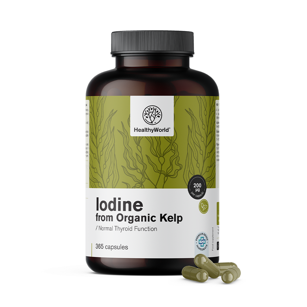 Iodo natural 200 µg – de alga kelp BIO