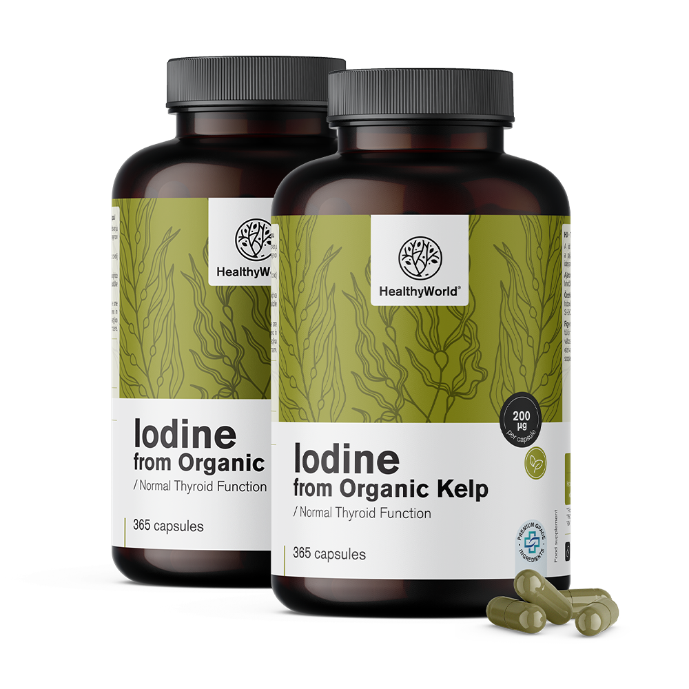 Iodo natural 200 µg – de alga kelp BIO