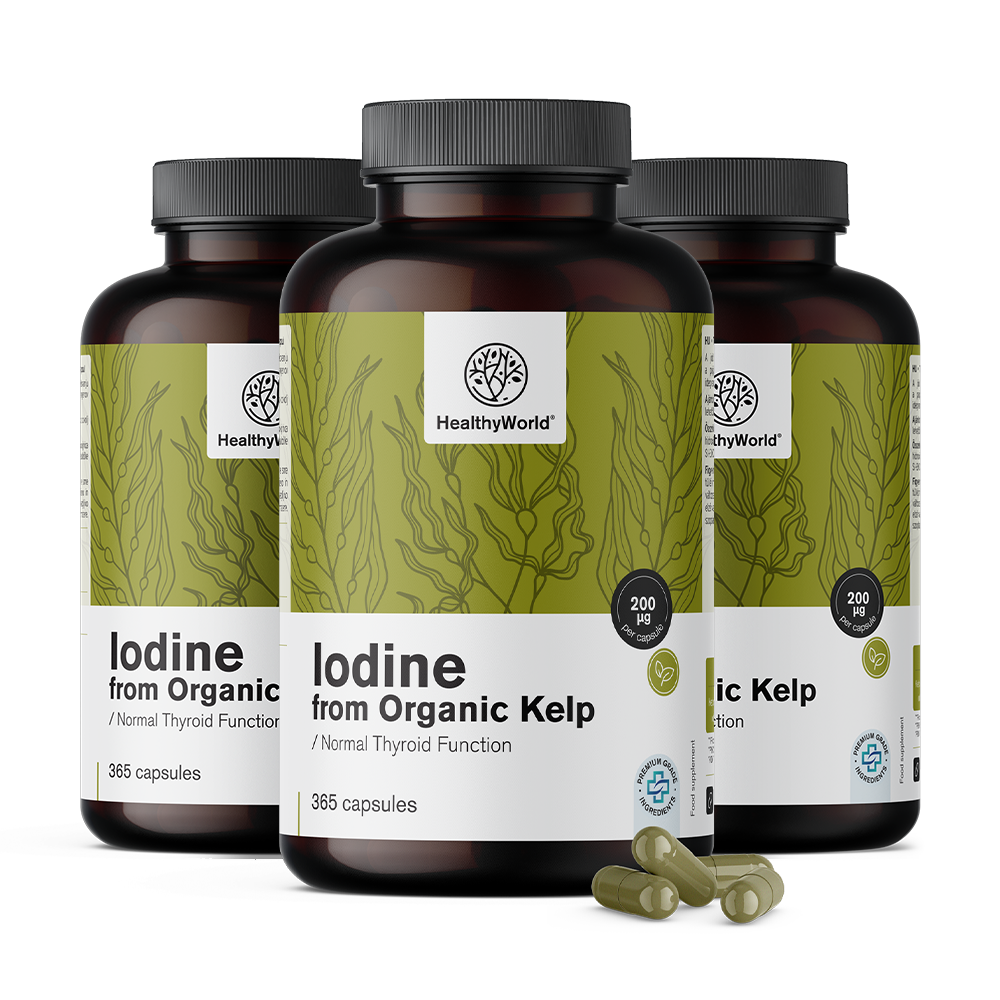 Iodo natural 200 µg – de alga kelp BIO