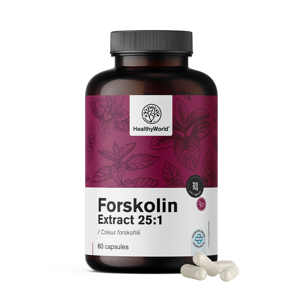 Forskolin – do extrato de urtiga indiana 20 mg