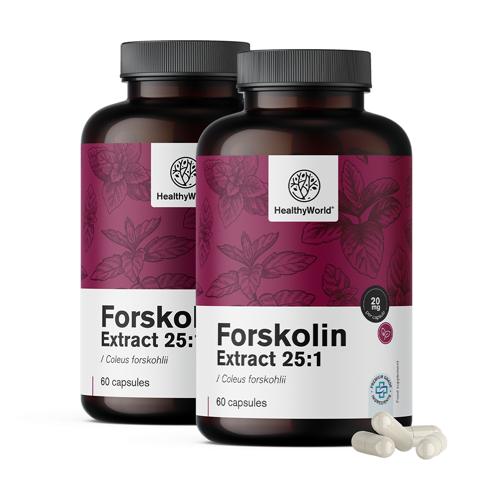 Forskolin – do extrato de urtiga indiana 20 mg