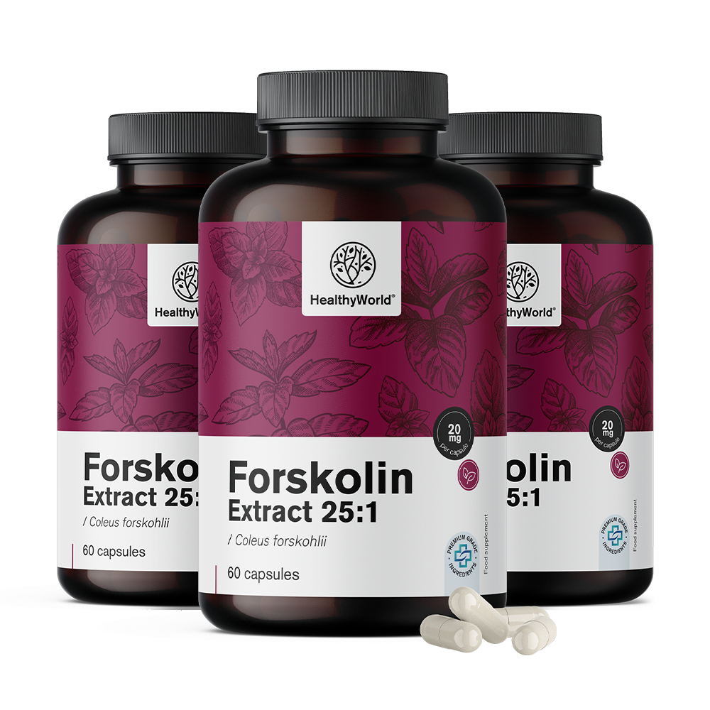 Forskolin – do extrato de urtiga indiana 20 mg