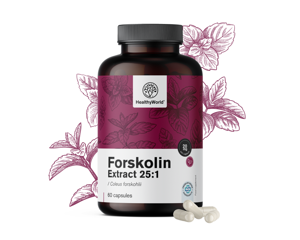 Forskolin – do extrato de urtiga indiana 20&nbsp;mg