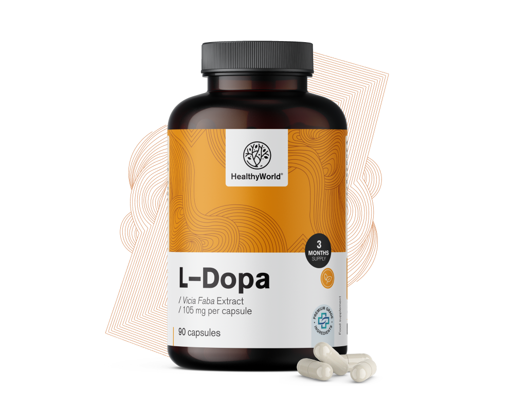 L-dopa 105 mg – do extrato de fava