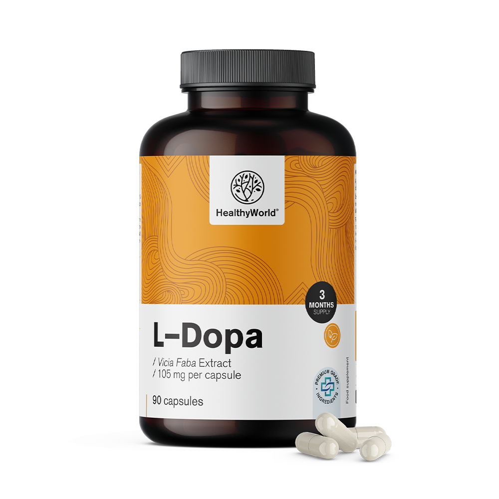L-dopa 105 mg – do extrato de fava