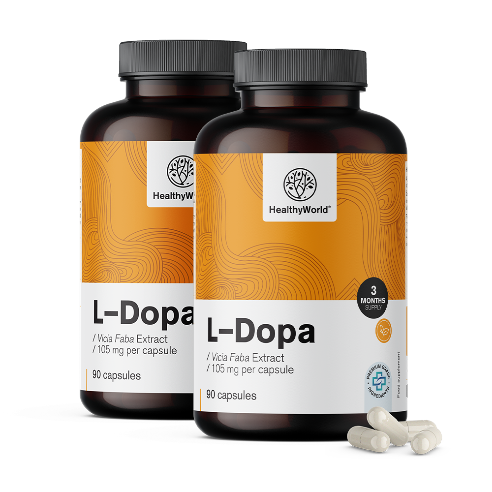 L-dopa 105 mg – do extrato de fava