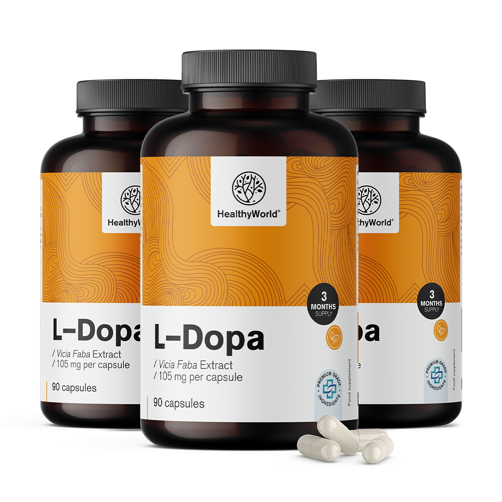 L-dopa 105 mg – do extrato de fava