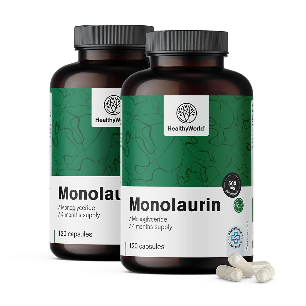 Monolaurina 500 mg em cápsulas