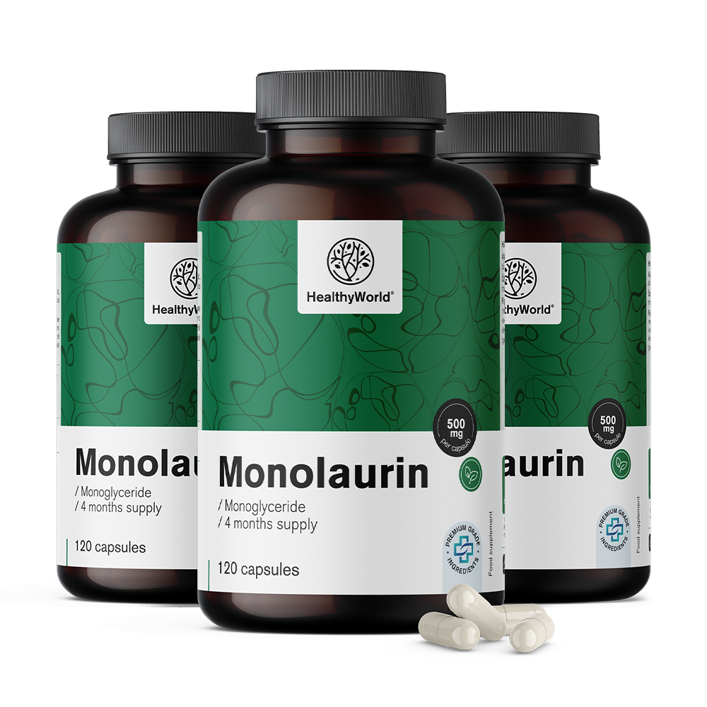 Monolaurina 500 mg em cápsulas